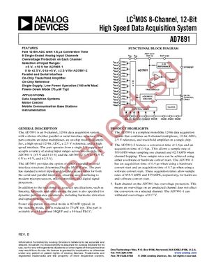 AD7891YSZ-1REEL datasheet  